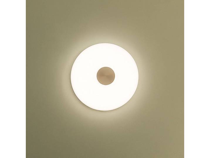 Design wandlamp Glint, dimbaar, wit / opaal, Woon-/ Eetkamer, Glas, Design, Wandlamp design