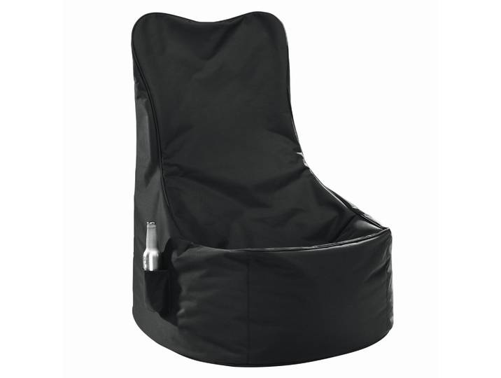 Sitzsack Schwarz Textil