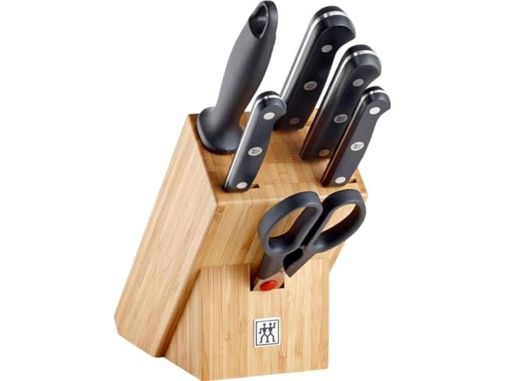 ZWILLING Gourmet Messerblock 7-teilig, Rostfreier Spezialstahl, Schwarz, Made in Germany