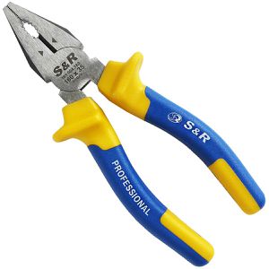 S&R Kombizange 161.004.160, 160 mm, phosphatiert, Mehrkomponentengriff