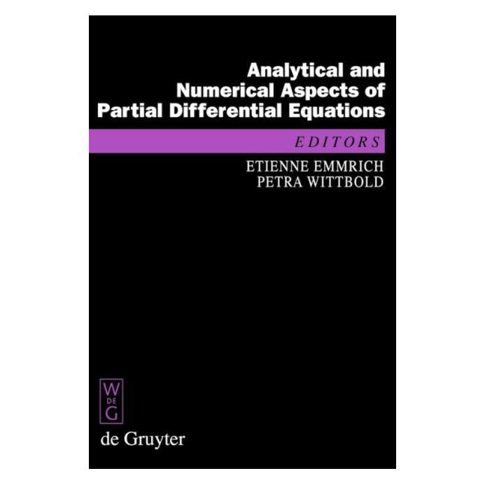 De Gruyter Analytical and Numerical Aspects of Par (Englisch, Hardcover, Etienne Emmrich, Petra Wittbold) (67766127)