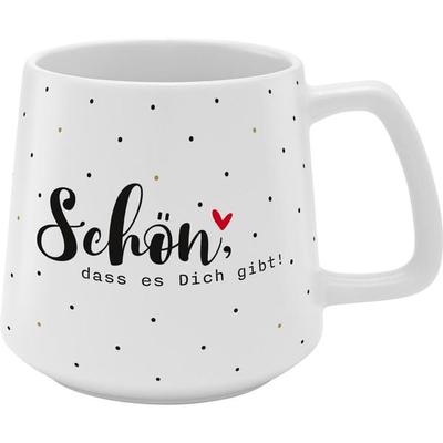 GRUSS & CO Tasse Konisch, Motiv 'Schön, dass es dich gibt!'