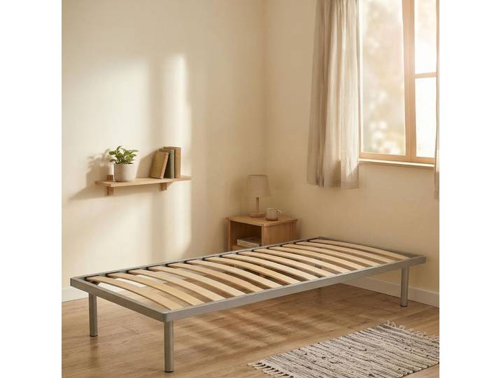 Abalui - Sommier Simple\, 80x200 cm Gris\, Simple Fabriqué en Italie