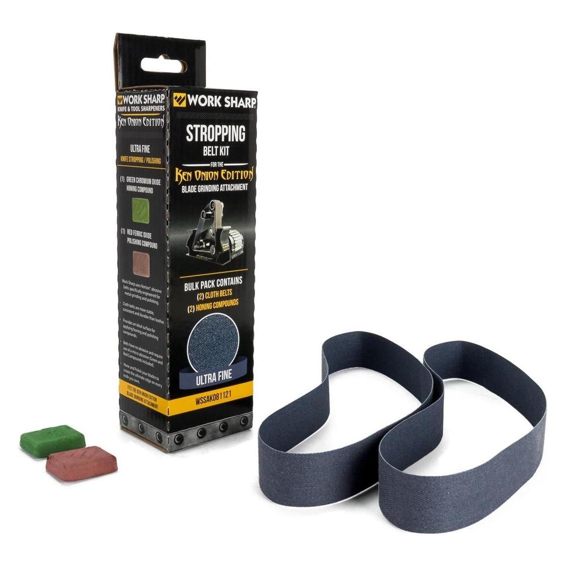 Work Sharp Ken Onion Edition Blade Grinding Attachment Stropping Belt Kit (09DX032)