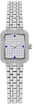 Everyday Crate BS Bee Sister FA1597 Diamond Ladies Watch Luxury Quartz Watch Elegant Alloy Wristwatch silver