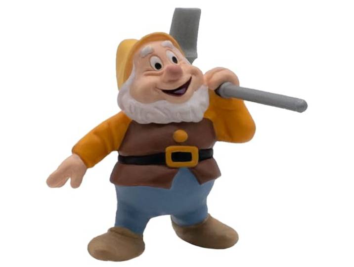 Bullyland 12479 - speelfiguur dwerg Happy uit Walt Disney Sneeuwwitje, ca. 5,8 cm, detailgetrouw, ideaal als klein cadeau voor kinderen vanaf 3 jaar