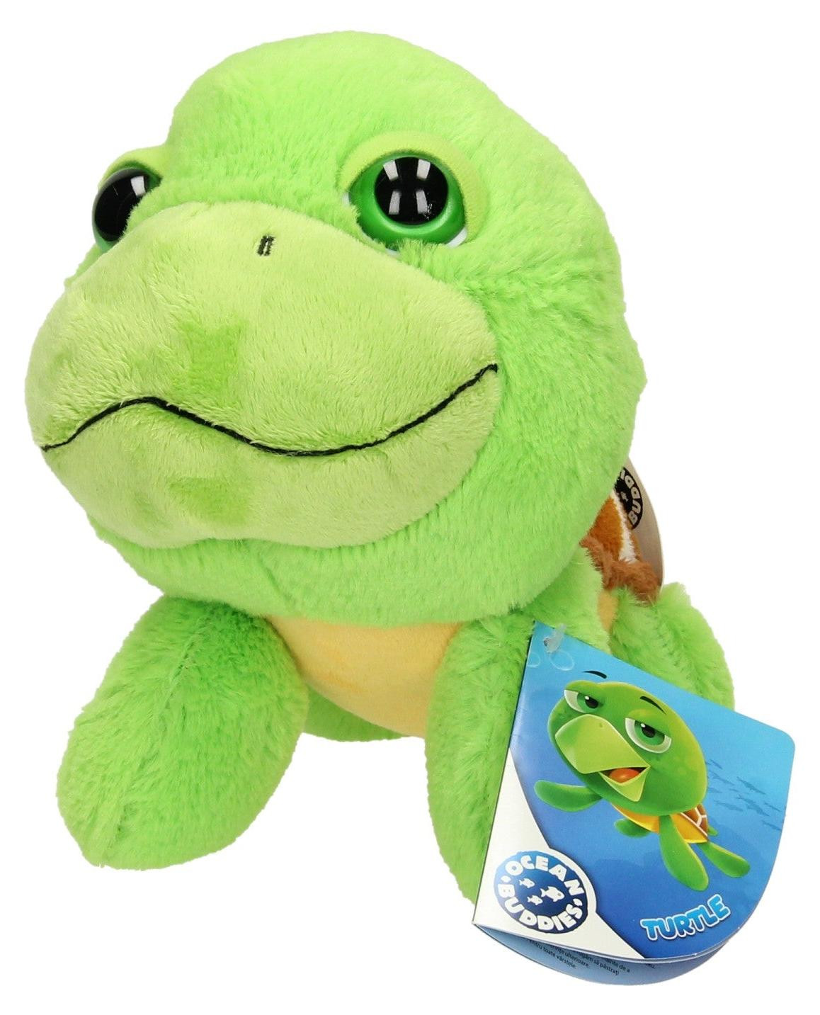 Big Headz Pluche Schildpad Knuffel Big Head 21 cm