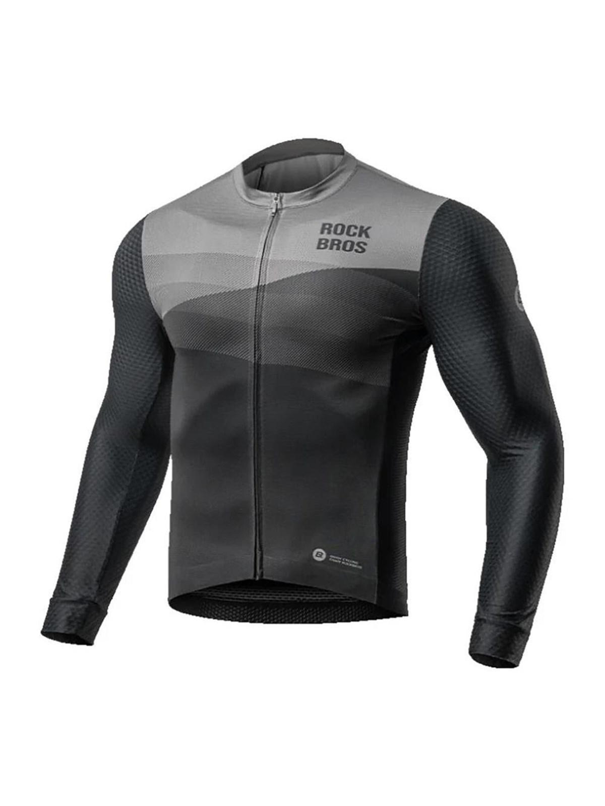 Rockbros 15120009004 Long Sleeve Cycling Jersey Spring/Summer XL - Black