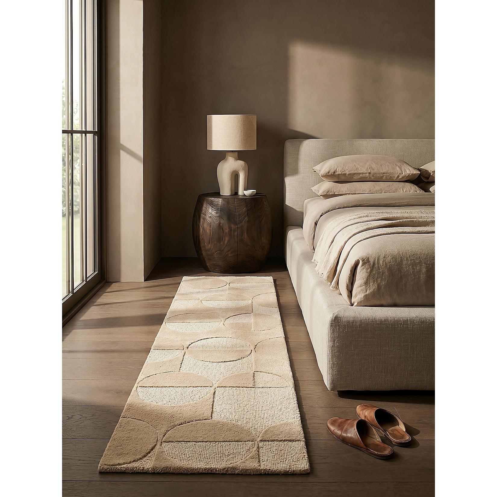 Läufer geometrisch Natur 60 x 230 cm - DEBEN Kadima Design