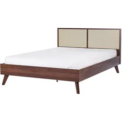 BETT mit Lattenrost 140/200 cm Braun Monpazier