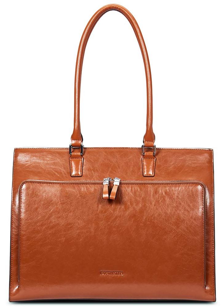 BOSTANTEN Leder Aktentaschen Damen 15.6 Zoll Laptoptaschen Frauen Businesstasche