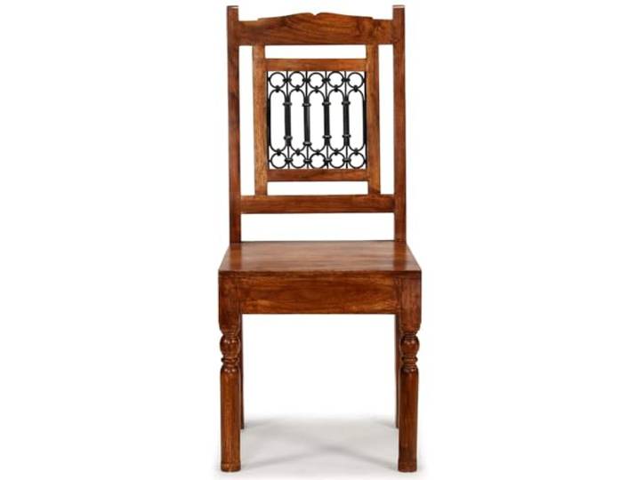 HKLGBVCR 2 Esszimmerstühle aus Akazienholz, klassische Honigfinish Dekorative Details aus Gusseisen, nachhaltiges tropisches Hartholz, handgefertigt, feuchtes Tuch, 110 kg pro Sitz