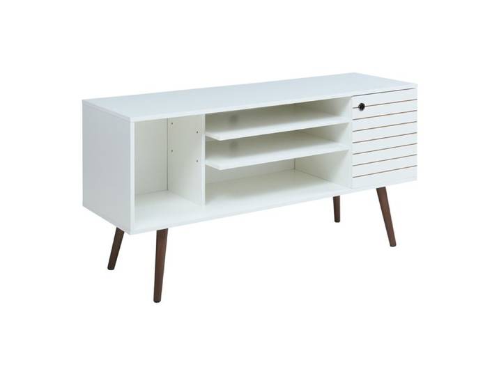 Meuble TV Vare 130 x 40 x 66 cm blanc