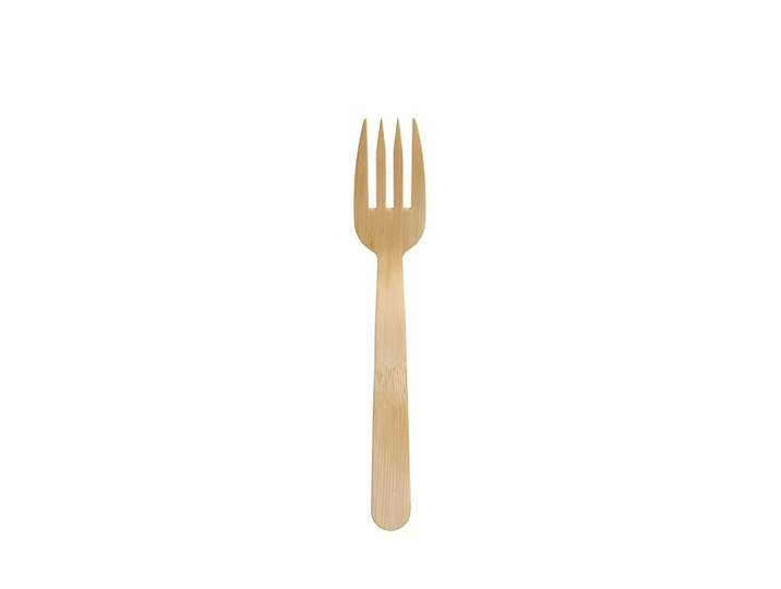 PAPSTAR Einweggabel Fingerfood - Gabeln, Bambus pure 12 cm 1000 Stk