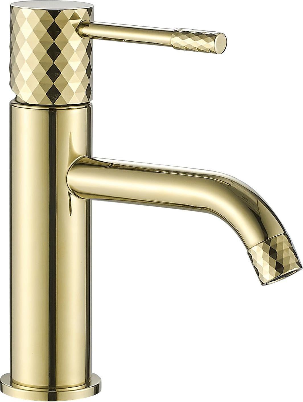 Rea Wastafelkraan Lungo Diamond Gold Low