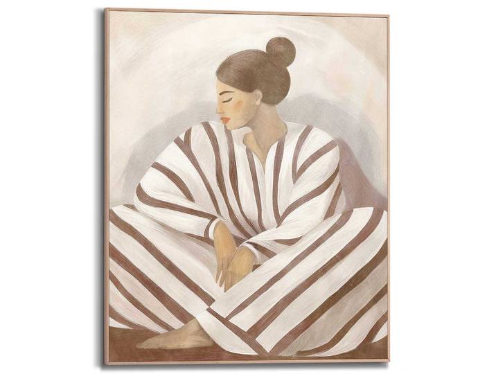 Poster REINDERS Zen Lady , braun (farbe bild(er): braun), B:40cm H:50cm T:1,6cm, Bilder, Poster, Schlafzimmer - Braun - MDF - Spiritualität - 40x50 cm