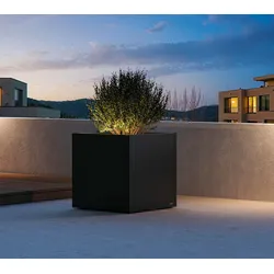 Herstera Garden Cube XL Plus | Outdoor Pflanzkübel quadratisch | 80x80x80 cm - Anthrazit