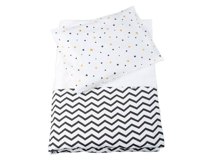 Baby Bettwäsche Golden Points & Zig Zag