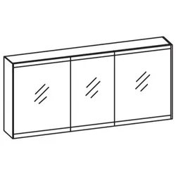 Artiqua LED-Spiegelschrank, Weiß Matt Touch, 072-SDT-1-15-171 072-SDT-1-15-171