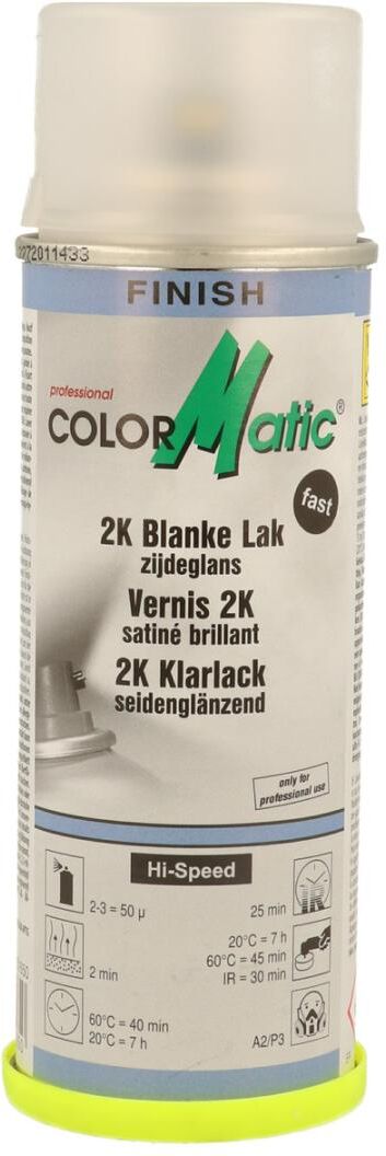 european aerosols ColorMatic 2K Klarlack mit Härter seidenglanz, 200 ml