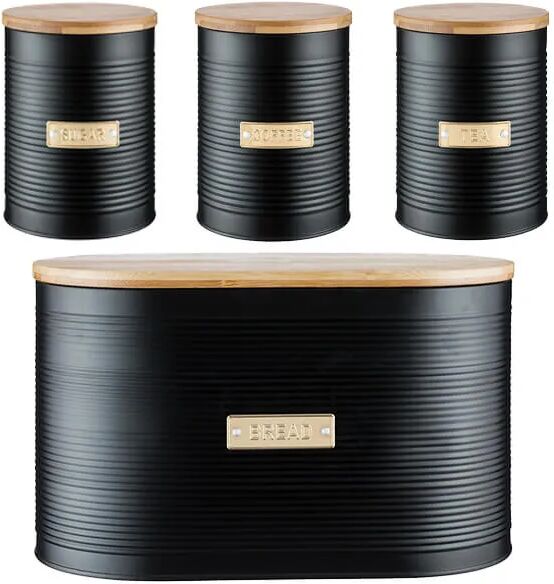 Typhoon Otto Black 4 Piece Kitchen Storage Set
