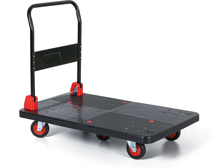 B2B Partner Plattformwagen mit Klappgriff, 500 kg, 970x645 mm
