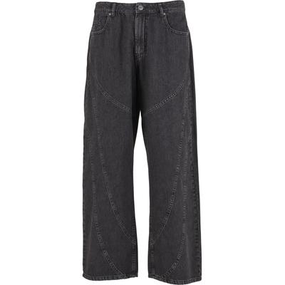 Bequeme Jeans DEF "DEF DEF SEAMS Baggys", Herren, Gr. 34, Normalgrößen, grau (schwarzgrauwashed), 100% Baumwolle, unifarben, Jeans