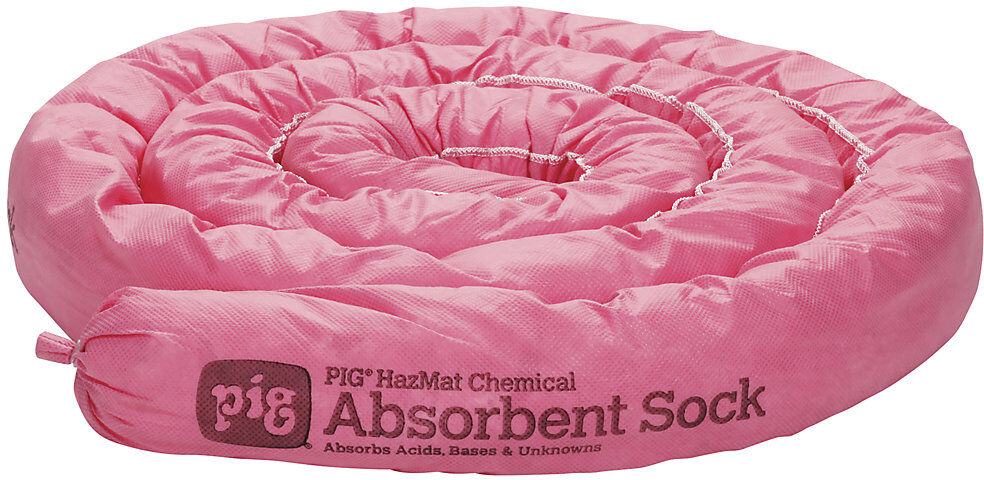 HazMat Chemikalien-Bindevlies-Saugstrumpf, Länge 3 m, VE à 6 Stk, Bindung 45 l/VE PIG