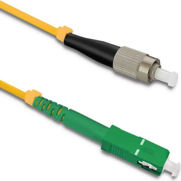 Qoltec glasvezel patchkabel FC/UPC - SC/APC, Singlemode, 9/125, G652D, Simplex, 5 meter
