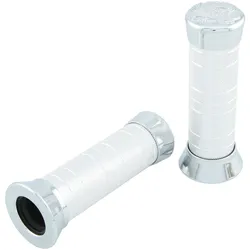 Vicma Griffgummi chrom, Griffgummi Paar, Ø 22 mm, 134 mm lang