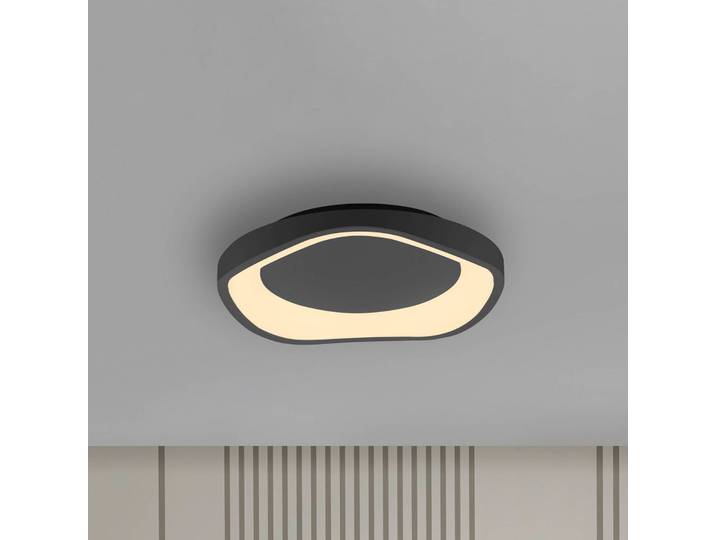 Schöner Wohnen Deckenleuchte MONTA, dimmbar, schwarz, für Wohn- / Esszimmer, Metall, Modern
