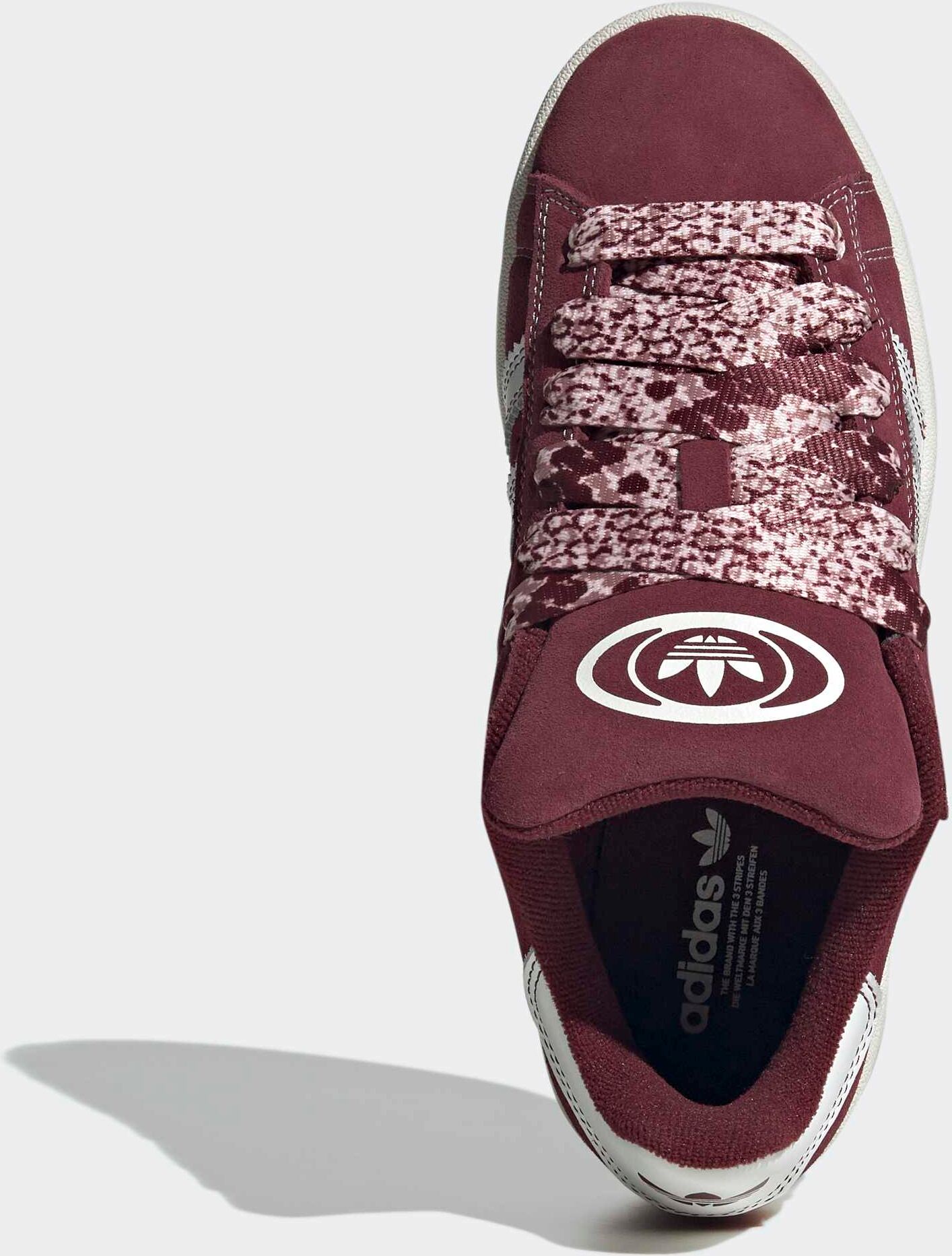 Sneaker ADIDAS ORIGINALS "CAMPUS 00S", Damen, Gr. 38,5, rot (blacar, cweiß, gum3), Leder, Schuhe Sneaker blacar, cweiß, gum3 38,5