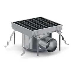 Edelstahl-Bodenablauf für Gewerbeküchen - Combisteel - Ref 7075.0120