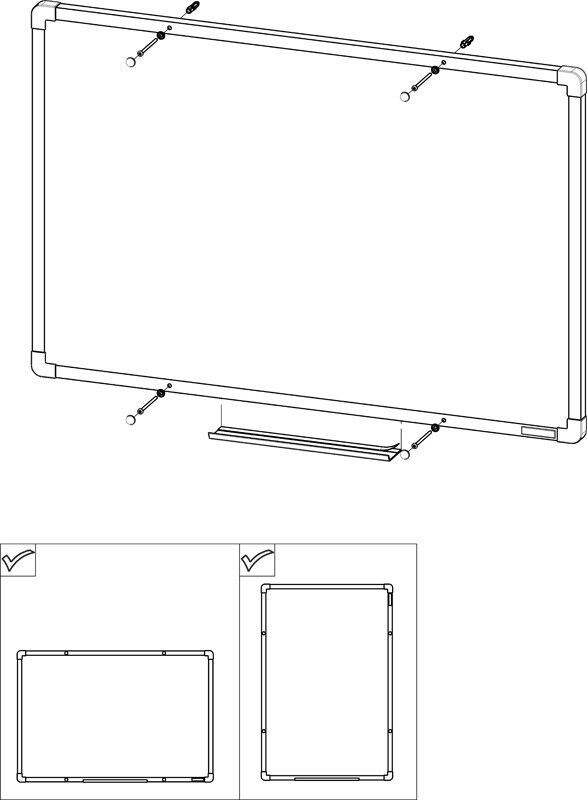 Whiteboard, Magnettafel boardOK, 1500 x 1200 mm, brauner Rahmen