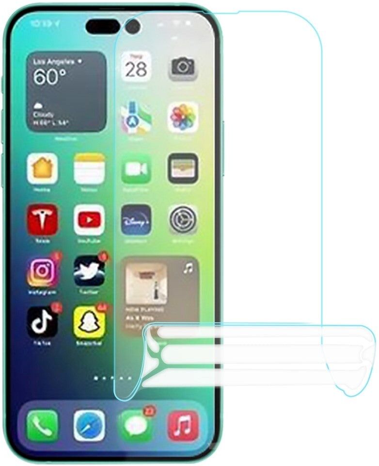 INCOVER iPhone 14 Pro Beskyttelsesfilm - Skærmbeskyttelse - Gennemsigtig