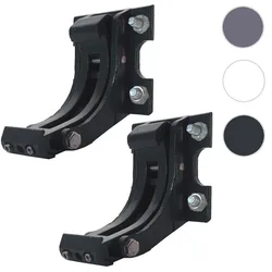 2er-Set Wandhalterung für Markise T122, T123, Wandkonsole Wandmontage Adapter ~ anthrazit