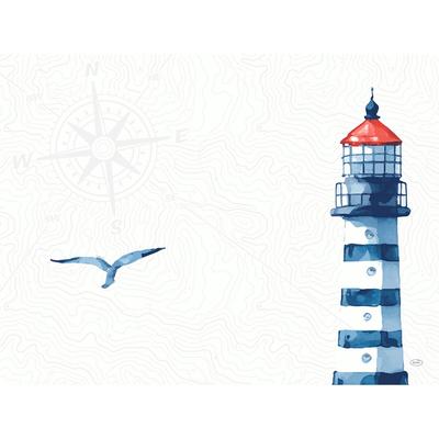 Duni Papier-Tischset 30 x 40 cm Meer Freude, 1000 Stk/Krt (4 x 250 Stk)
