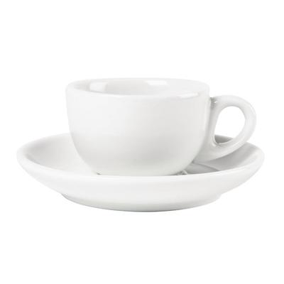 Gastronoble Olympia Whiteware Espressotassen + Untertassen - 8,5cl - 12 Sets