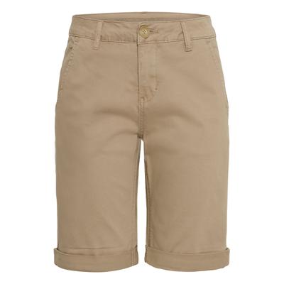 Shorts CULTURE "Damen Shorts CUalba", Damen, Gr. 38, N-Gr, beige (dune), Obermaterial: 98% Baumwolle CO. 2% Elasthan EL., Hosen Shorts