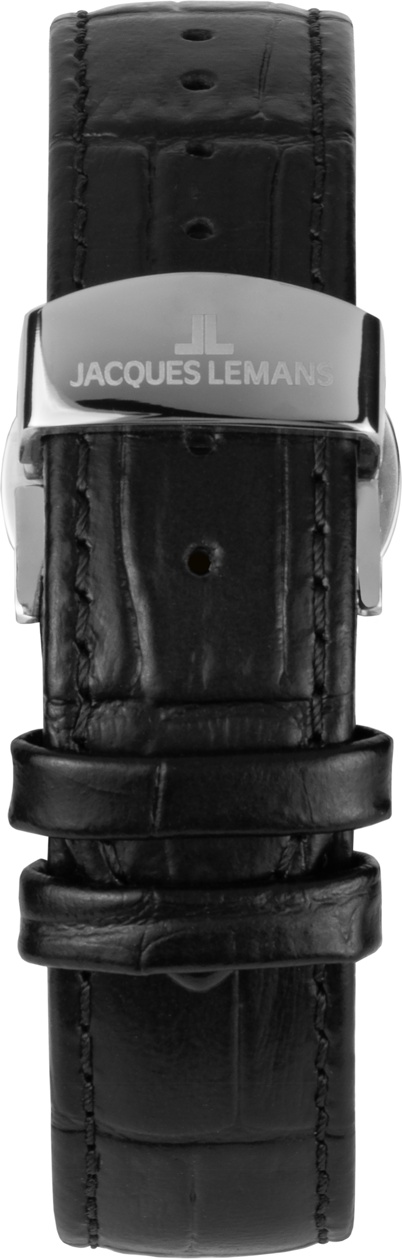 Quarzuhr JACQUES LEMANS "Derby", schwarz (schwarz, schwarz, schwarz), Armbanduhren, Herren, silberfarben, Quarzuhr, Armbanduhr, Herrenuhr, analog, Wochentag, Mondphase