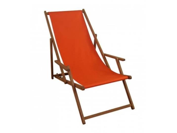 Chaise longue de jardin terracotta chilienne bain de soleil pliant mobilier de jardin 10-309