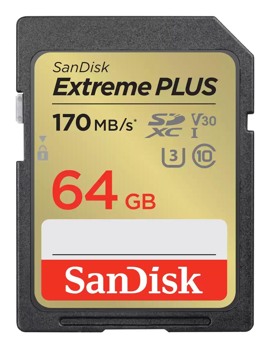 SanDisk Extreme PLUS Speicherkarte 64 GB SDSDXW2-064G-GNCIN