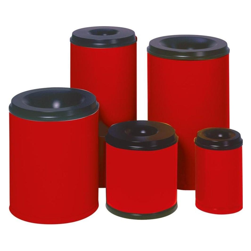 VAR Papierkorb 50 l rot selbstlöschend (50 l) (230412)