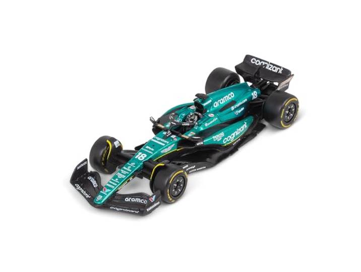 Bburago 1/43 - Aston Martin AMR23 - Seizoensauto 2023 (L. Stroll) 38091S/18