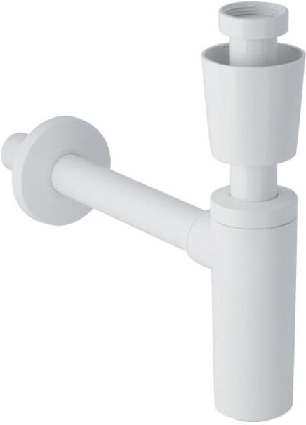 Geberit Tauchrohrgeruchsverschluss 151035111 1 1/4" x 40 mm, mit Ventilrosette, Abgang horizontal, für Waschbecken, weiß