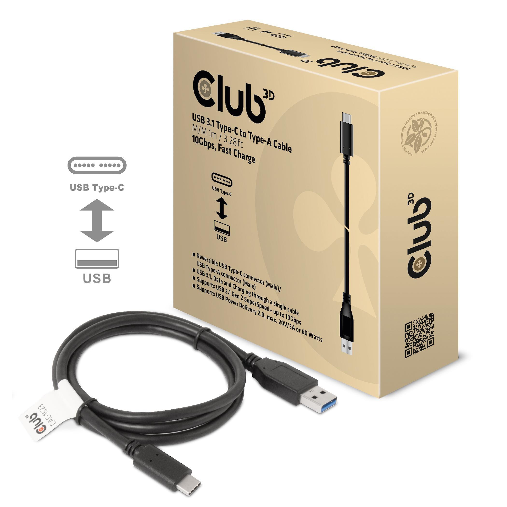 Club3D CSV-1550 USB-CMulti Stream Transport (MST)Hub DisplayPort1.4 Triple Monitor