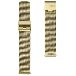 STERNGLAS - STRAP - Metallband - milanaise - gold / 16 MM