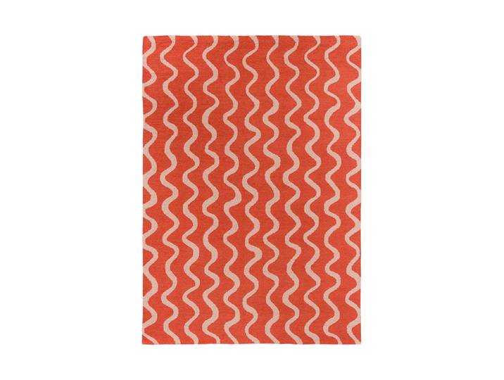 Designer Wollteppich „Ribbon“ - handgetuftet Coral 120 x 180 cm SCION