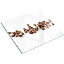 GLASPLATTE 60x52 cm Kaffeebohnen
