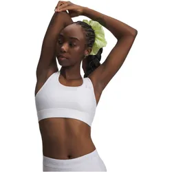 UNDER ARMOUR HeatGear Mid-Support Sport-BH Damen 100 - white/halo gray S